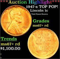 ***Auction Highlight*** 1947-s Lincoln Cent TOP PO
