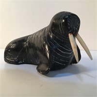 WALRUS SOAPSTONE CARVING
