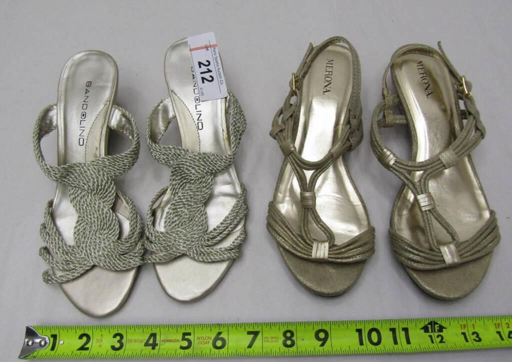 2 Pairs Ladies Sandals Sz 6