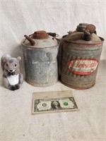 Antique  gas cans