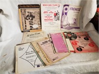 Vintage sheet music