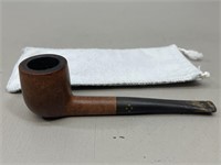 Small Wood Pipe with Case, and Marking VTG
