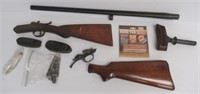Remington 20 gauge barrel, wood stocks, gun
