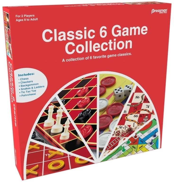 Classic 6 Game Collection by Pressman - Contains