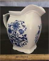 BLUE ON WHITE FLORAL DESIGN SMALL PITCHER
