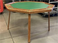 Wood Poker Table w/Folding Legs - approx. 4ft