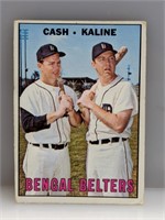 1967 Topps Bengal Belters Norm Cash Al Kaline #216