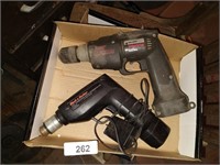 (2) Black & Decker Drills - (1) Missing Battery