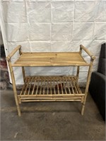 Ocean Springs Mercantile Bamboo 2 Tier Shelf