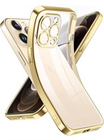 Crystal Clear Case for iPhone 12 Pro Max Gold