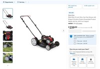 FM8493  Black Max 21 125cc Gas Push Mower