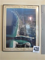 Old Framed Poster of Panama City Beach, FL
