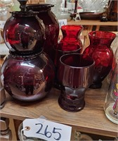 Ruby Red Vases, Tumbler