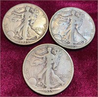 1935-P & S Liberty Standing Half Dollar Coins