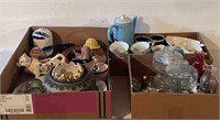 Coffee Pot, Cups, Mugs, Oil Lamps, Pottery