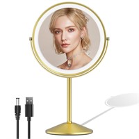 Makeup Mirror, 8" Rechargeable Magnifying