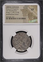 c.95-75 BC PHILIP I GREEK COINAGE NGC VF