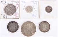 COLLECTIBLE & RARE US SILVER COINS - LOT OF 7