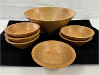 Quality Heirloom Wooden  Salad Bowl Set