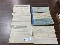 1906 Hot Springs AR Invoices Checks