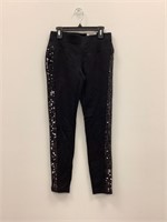 $60 Inc Petite Sequin Ponte Pants size 0