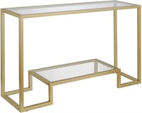 Accent Glass Shelf for Hallway Gold
