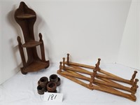 lot of wood items