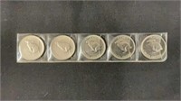 (5) 1967 Nickels Coin