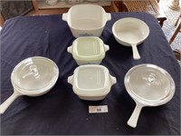 Group of Corning ware