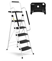 SocTone 5 Step Ladder with Handrails