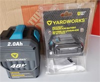 Yard works 20 + 48 V Batteries