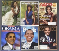Six Michelle & Barack Obama Magazines