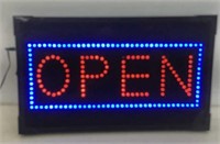 Led Open sign  Plastic 20x12  Both modes work