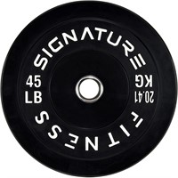 45LBS 2" Olympic Bumper Plate Weight