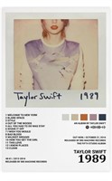 Taylor Swift canvas wall poster 12x18"