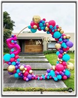 7.2ft Gold Metal Round Balloon Arch kit Decoration