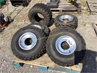 D1. (6) four wheeler Tires misc brand and size