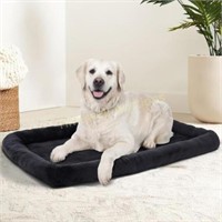 Patas Lague Bolster Dog Bed 36x24  Grey