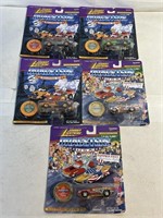 5 JOHNNY LIGHTNING DRAGSTERS NEW