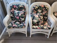 2 Resin Wicker Patio Chairs