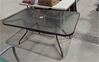 Glass Patio Table 61x37.5x28"H