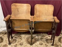 Pair of deco theater seats from Kansas
