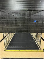 LARGE METAL DOG CAGE WITH POTTY TRAY