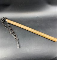 Hand made Medieval style 2 headed flail with wood