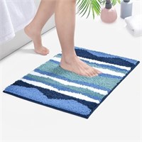 2 Pack - Cozary Bathroom Rug Mat 17x24