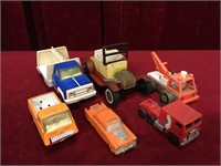 6 Old Toy Cars & Trucks