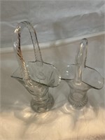 Two Glass Baskets