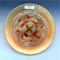 NW Marigold Grape & Cable Footed Plate