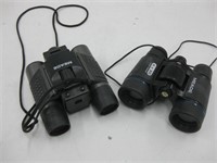 Two Pairs Meade Travel Binoculars Untested
