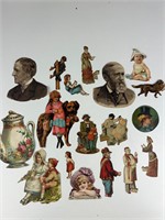 Antique die cut trade cards